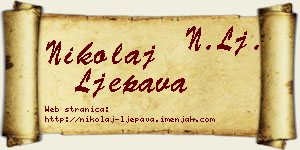 Nikolaj Ljepava vizit kartica